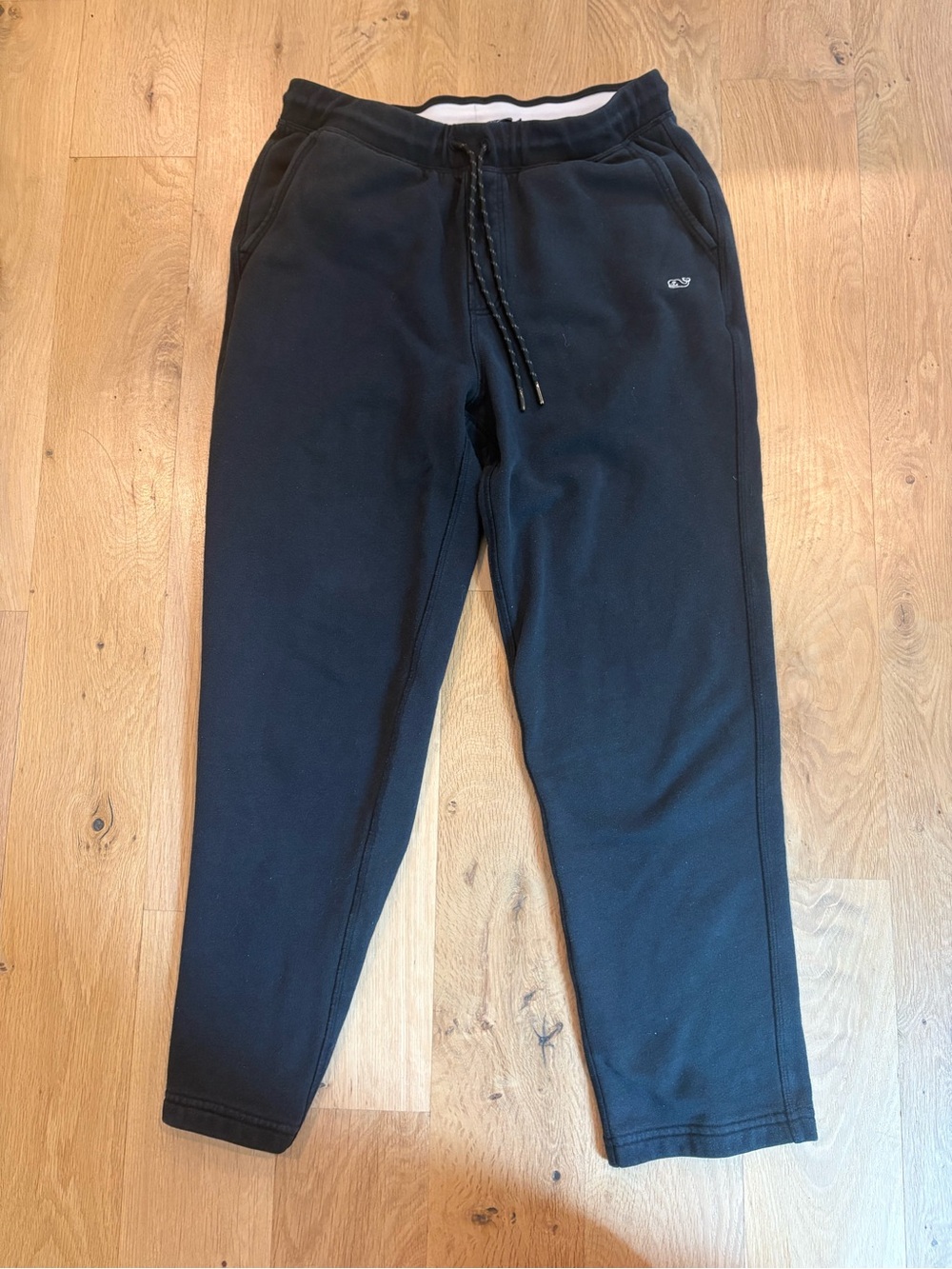Vineyard Vines Men's Black Sweatpants - Casual Drawstring Lounge Pants